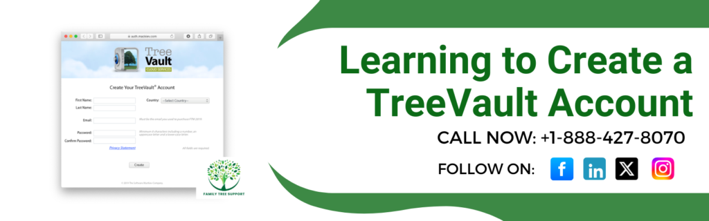 Create a TreeVault Account