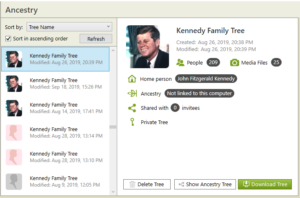  Download Tree button