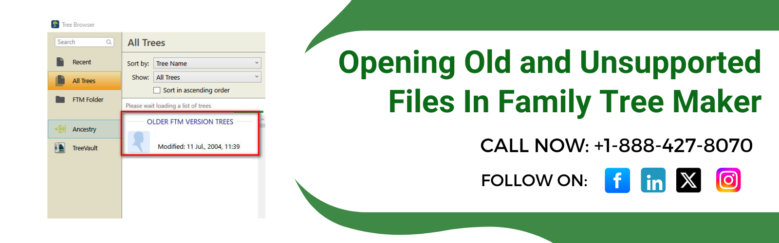 Old and Unsupported Files in Family Tree Maker (2005-2024)